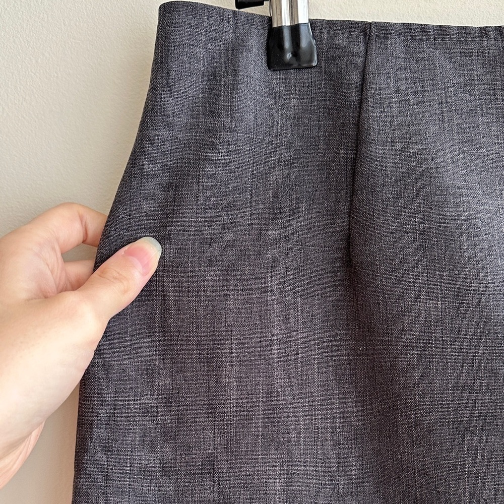 Classic Gray Pencil Skirt, Vintage 90s Juniors Casual Grey Skirt, Size 5/6 - Picture 7 of 14
